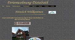 Desktop Screenshot of ferienwohnung-distelrath.de